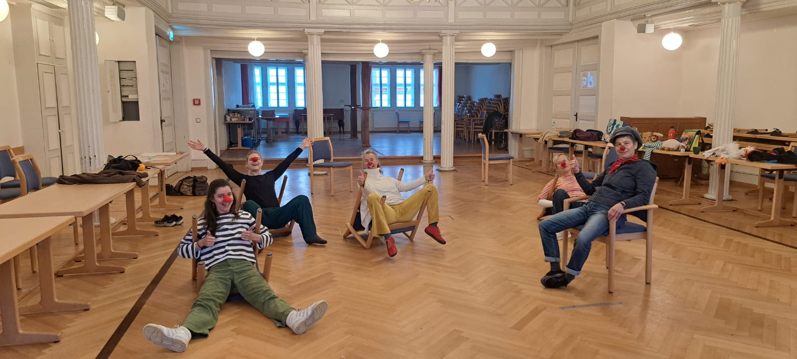 Clowntraining — Gruppenübung